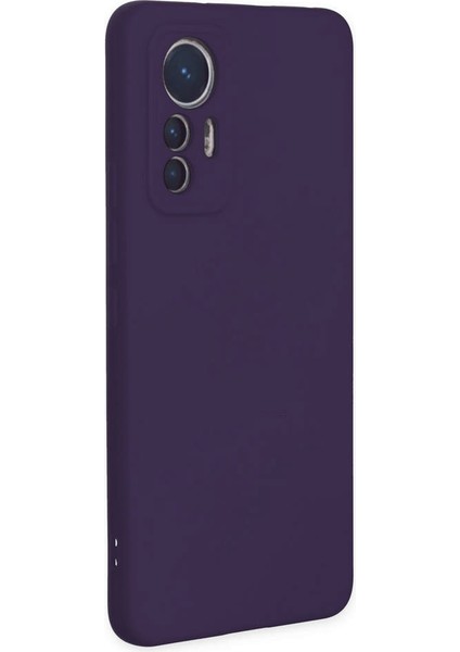 Xiaomi Mi 12 Lite Kılıf Nano Içi Kadife Silikon - Mor 300099