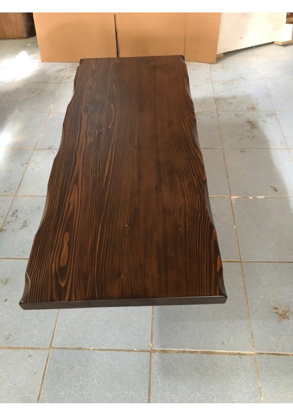 Kütük Ağaç Masa Üstü Ceviz Rengi 120X60.CM