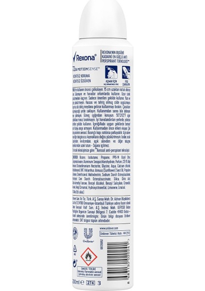 Kadın Deodorant Invisible Black White 200 ml - 4'lü Paket