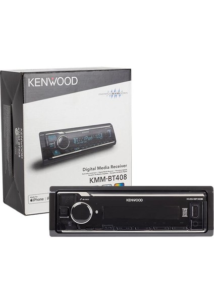 Melek Store  Kenwood KMM-BT408 Bluetooth USB Oto Teyp