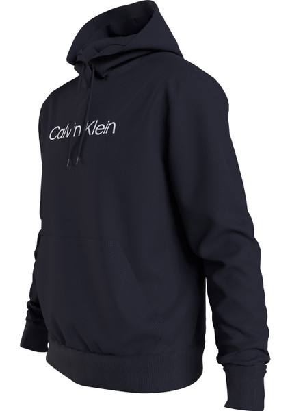 Calvin Klein Kapüşon Yaka Mavi Erkek Sweatshırt K10K111345CHW