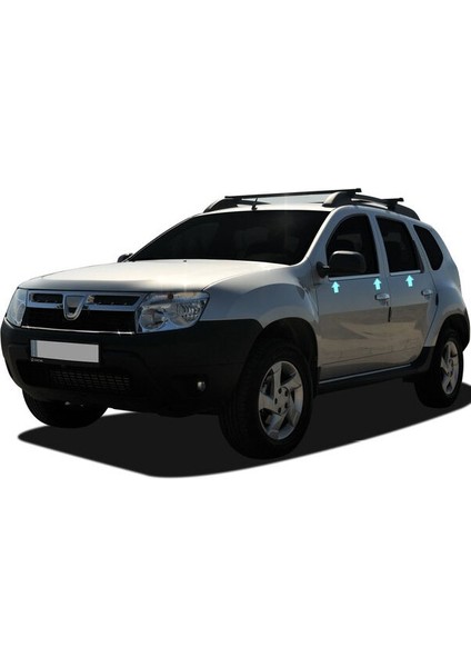 Dacia Duster Suv Cam Çıtası 4 Parça Paslanmaz Çelik 2010 > 2017