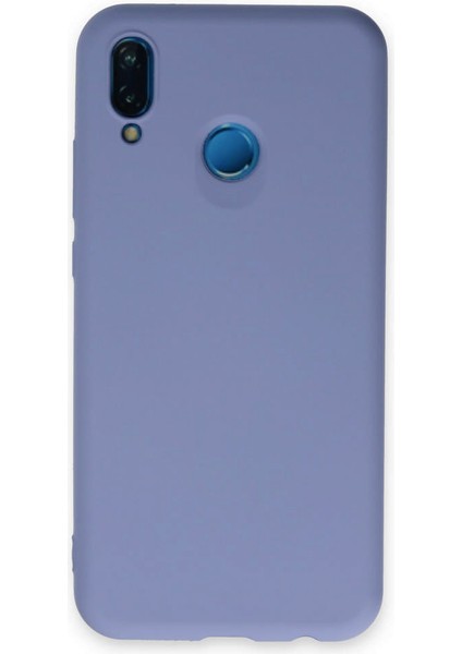 Huawei P20 Lite Kılıf Nano Içi Kadife Silikon - Lila 300099