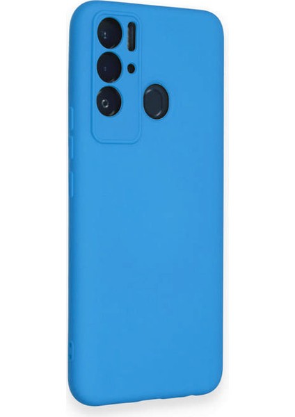 Tecno Pova Neo Kılıf Nano Içi Kadife Silikon - Mavi 300099