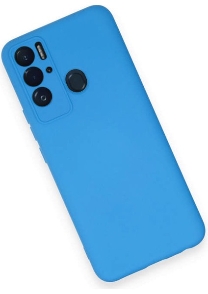 Tecno Pova Neo Kılıf Nano Içi Kadife Silikon - Mavi 300099