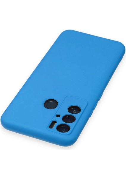 Tecno Pova Neo Kılıf Nano Içi Kadife Silikon - Mavi 300099