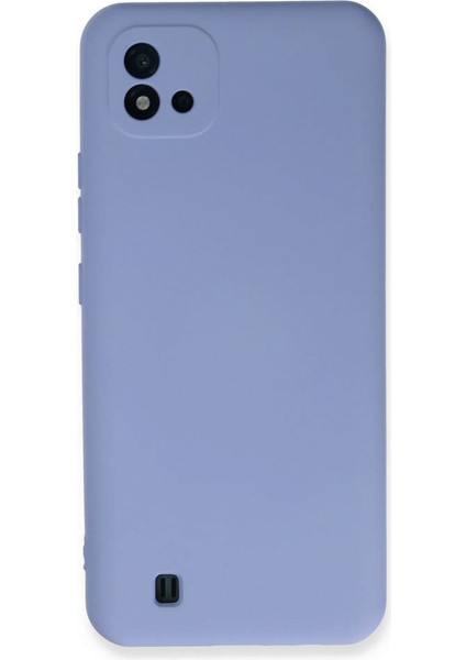 Realme C11 2021 Kılıf Nano Içi Kadife Silikon - Lila 300099
