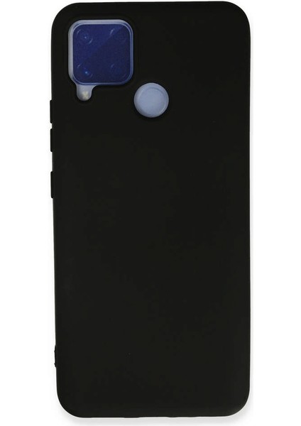 Realme C15 Kılıf Nano Içi Kadife Silikon - Siyah 300099