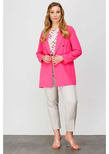 Bayan Ekol Krep Kumaş Ceket indirimleri