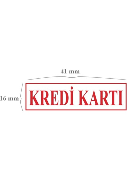 Kırmızı Çerçeveli Kredi Kartı Kaşesi 911 Kredi Kartı