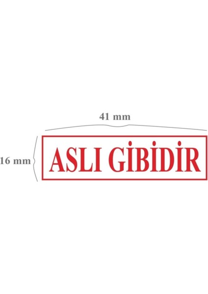 Kırmızı Çerçeveli Aslı Gibidir Kaşesi 911 Aslı Gibidir Kırmızı