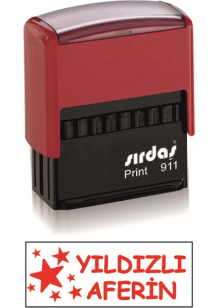 Öğretmen Kaşesi - Öğrenci Motivasyon Kaşesi - Yıldızlı Aferin 911-YILDIZLI