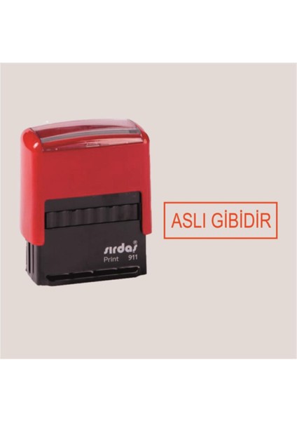 Çerçeveli Aslı Gibidir Kaşesi ( 911 Model-Kırmızı Keçeli)