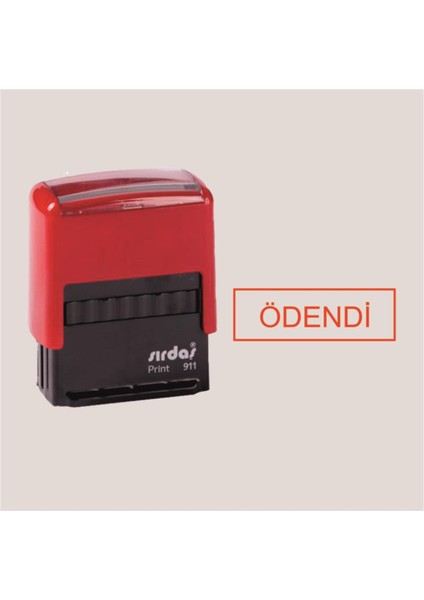 Çerçeveli Ödendi Kaşesi Kırmızı Keçeli 911 Model