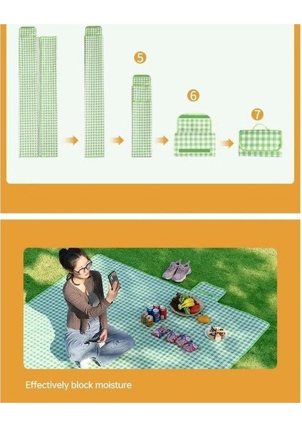 Kalın Su Geçirmez Piknik Örtüsü - Kırmızı (Yurt Dışından) indirimleri