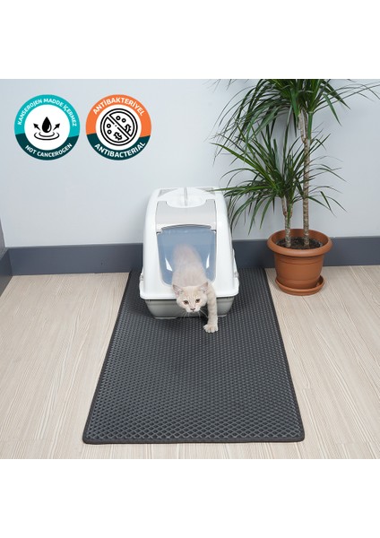 60X110 cm Kedi Tuvaleti Önü Paspası Kedi Kumu Paspası