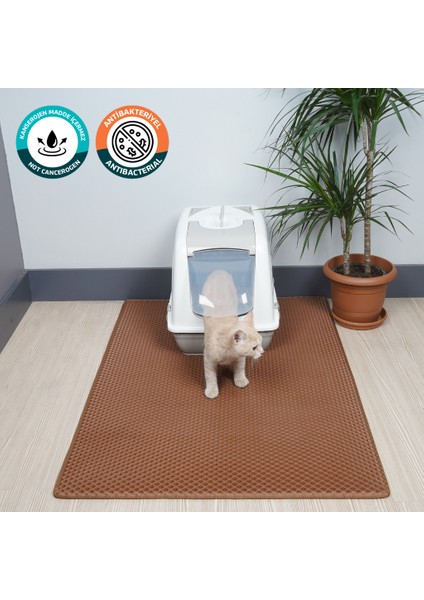 (75X110 CM) Kedi Tuvalet Önü Paspası Kedi Kumu Paspası Kedi Matı