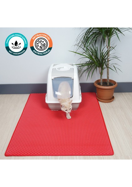 (75X110 CM) Kedi Tuvalet Önü Paspası Kedi Kumu Paspası Kedi Matı