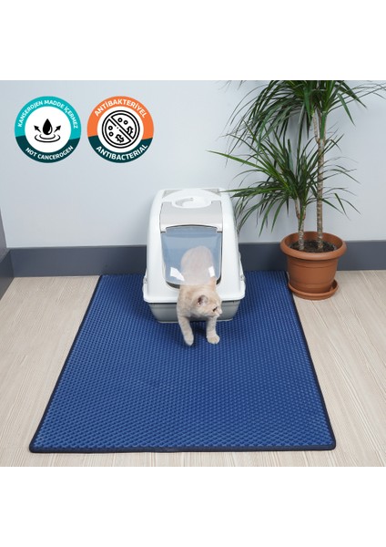 (75X110 CM) Kedi Tuvalet Önü Paspası Kedi Kumu Paspası Kedi Matı
