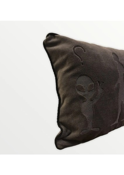 Antrasit Kadife Evrim Dekoratif Kırlent (30X45) modelleri