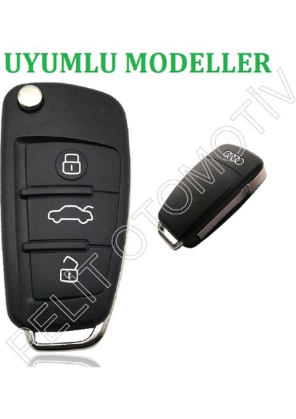 Audi A1 A3 A4 A5 A6 A7 A8 Anahtar Kılıfı Silikon Kırmızı fırsatları