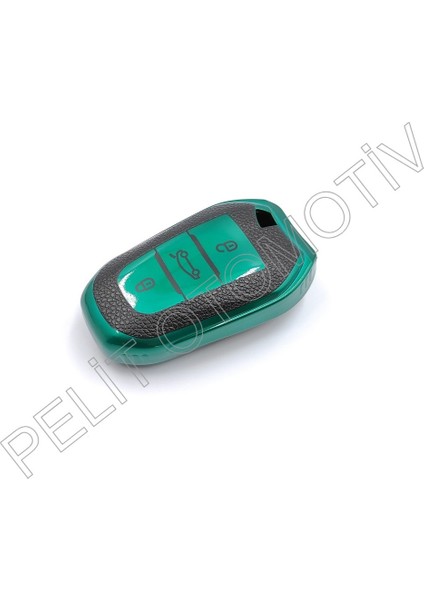 Citroen C3 C4 Elysee C5 Anahtar Kılıfı Sustasız Süperlüx Yeşil fırsatları