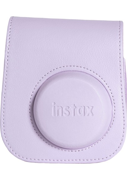 Instax Mini 12 Lila Fotoğraf Makinesi-20'li Film-Çerçeve ve Deri Kılıf Seti fırsatları