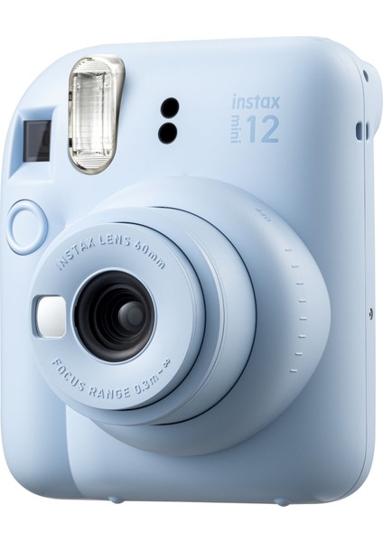 Instax Mini 12 Mavi Fotoğraf Makinesi-10'lu Film-Mini Albüm ve Deri Kılıf Seti fırsatları