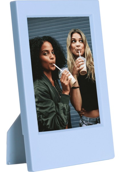 Instax Mini 12 Mavi Fotoğraf Makinesi-10'lu Film-Çerçeve ve Deri Kılıf Seti modelleri
