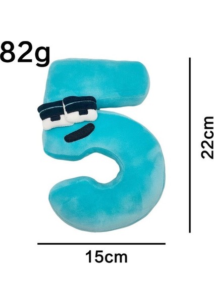 Jıayı Alphabet Lore Number Series Çocuk Aydınlanma Peluş 22CM (Yurt Dışından)