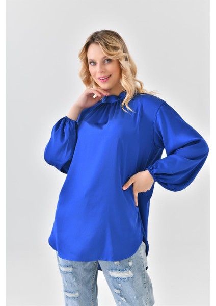 Kadın Tunik Saks Mavi 30523