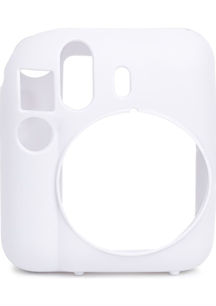 Instax Mini 12 Makine Uyumlu Beyaz Koruyucu Silikon Kılıf