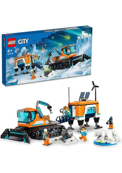 City Kutup Keşif Kamyonu ve Mobil Laboratuvarı 60378 Oyuncak Yapım S (489 Parça)