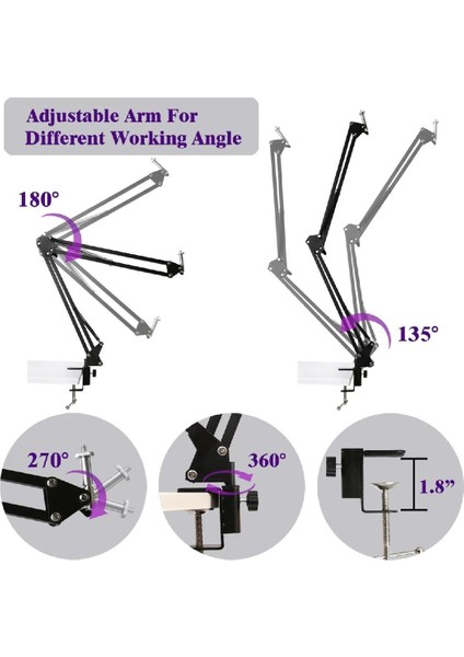 Esnek Masaüstü Sıkıştırmalı Tiktoker Ring Light Rgbli LED Selfie Yayın Işığı 14 Inç + Stand Lüx