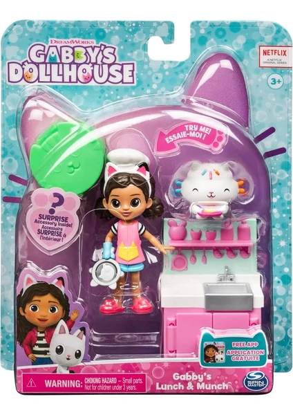 Spin Master Gabby's Dollhouse Öğle Yemeği ve Munch Mutfak Seti 6066483