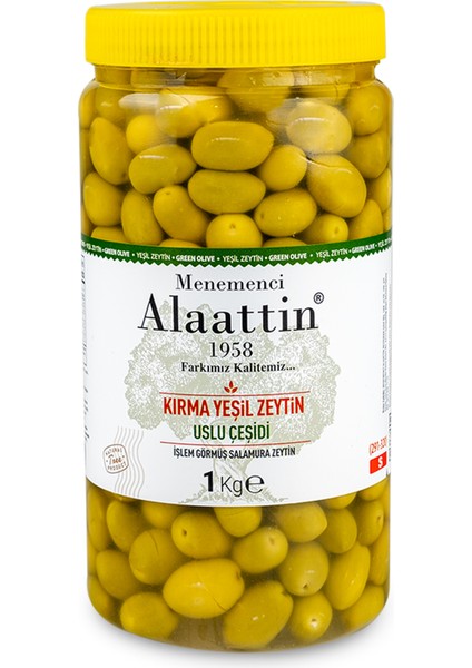 Uslu Kırma Yeşil Zeytin 1 kg