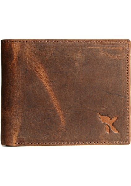 Hakiki Deri Erkek Cüzdan Eskitme Model