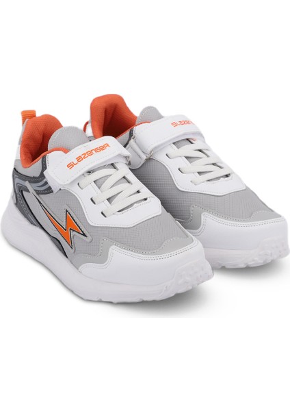 KAOR KTN Kız Çocuk Sneaker Koşu & Yürüyüş Ayakkabısı Gri / Turuncu