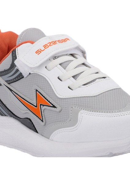 KAOR KTN Kız Çocuk Sneaker Koşu & Yürüyüş Ayakkabısı Gri / Turuncu