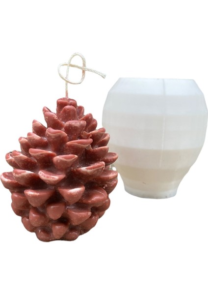 Kozalak Mum Kalıbı ( Silikon )