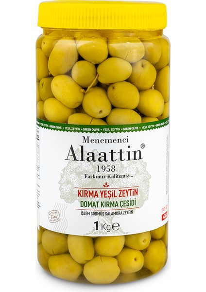 Domat Kırma Yeşil Zeytin 1 kg