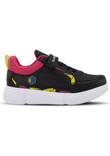 KEPA IN Kız Çocuk Sneaker Koşu & Yürüyüş Ayakkabısı Siyah / Fuşya