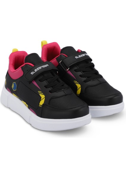 KEPA IN Kız Çocuk Sneaker Koşu & Yürüyüş Ayakkabısı Siyah / Fuşya
