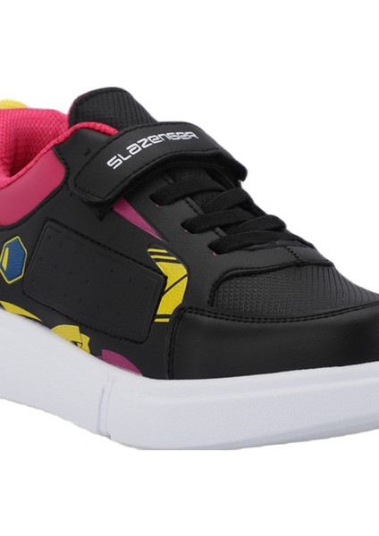 KEPA IN Kız Çocuk Sneaker Koşu & Yürüyüş Ayakkabısı Siyah / Fuşya