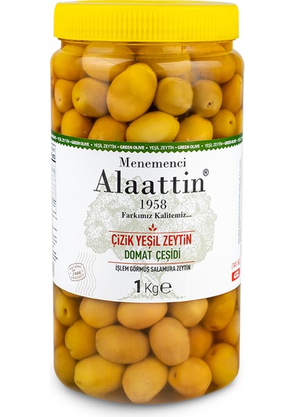 Domat Çizik Yeşil Zeytin 1 kg