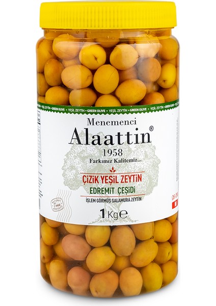 Edremit Çizik Yeşil Zeytin 1 kg