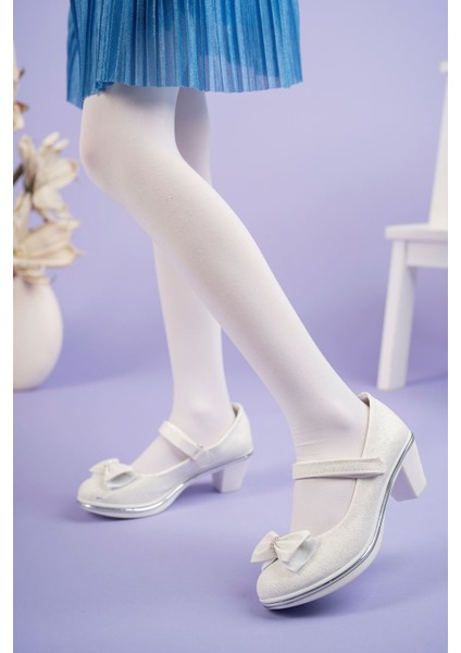 Topuklu Fiyonklu Sedef Star Kız Çocuk Ayakkabı fiyatları