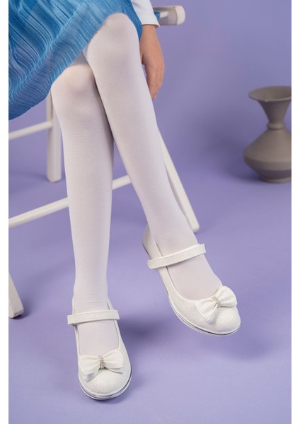 Topuklu Fiyonklu Sedef Star Kız Çocuk Ayakkabı modelleri