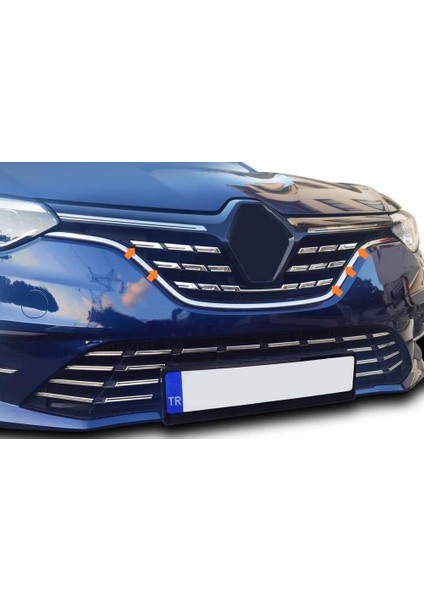 Renault Megane 4 Hb Sd/sd Ön Panjur 5 Parça Paslanmaz Çelik 2020 >