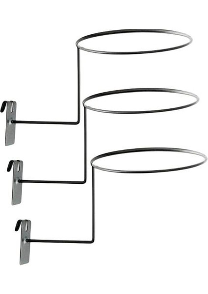 3 Adet Metal Kask Tutucu Duvar Montaj Şapka Top Peruk Raf Askı Kanca Standı 03 (Yurt Dışından)